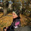 Czarna opaska koronkowa z oliwką - podwójna na co dzień
