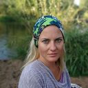 Szaro-czarna opaska damska dwustronna - uniwersalna z miękkiej dzianiny