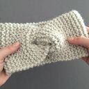 Złap klimat jesieni - wełniana OPASKA z alpaką - JASNOSZARA, wykonana