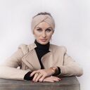 Opaska merino baby alpaka, pudrowy róż/jasny beż