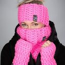 Opaska mono 35 - różowa fluo