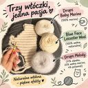 Puszysta wełniana opaska na czapkę z daszkiem