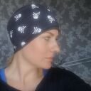Opaska damska wiosenna w czaszki - sportowa do biegania i jogi (handmade)