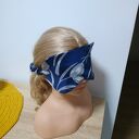 Jedwabno-wełniana opaska na oczy do spania i relaksu - zaciemniająca handmade
