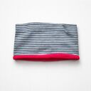 opaska wiosenna szeroka w paski dzianinowa podwójna mocno trzyma się głowy rozmiar 55