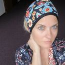 Czarna podwójna opaska damska szeroka w stylu folk - boho