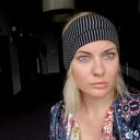 opaska unisex dzianina szara w paski joga sport