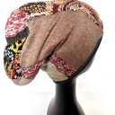 Kolorowa opaska turbanowa boho folk - etno, rozmiar uniwersalny