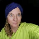 Chabrowa wełniana opaska turbanowa na zimę - ręcznie robiona, uniwersalny rozmiar