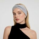 Opaska dzianinowa szara turbanowa rozmiar uniwersalny Box 33