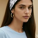 Opaska Wiosenna dzianinowa w okulary na podszewce świetna na codzienne noszenie jak