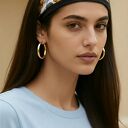 Opaska uniwersalna dzianinowa Wiosenna dobra też na jogę boks A1