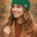 Opaska robiona na szydełku headband