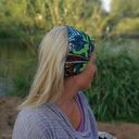 opaska damska szaro kolorowa uniwersalna handmade