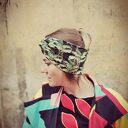 Opaska w liście monstera turban