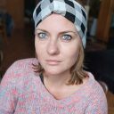 Opaska turbanowa w kratkę - rozmiar uniwersalny