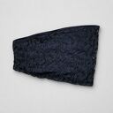 Granatowa koronkowa opaska do włosów na podszewce - rozmiar M 54/55 cm