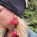 Opaska orientala w grochy - uniwersalna, miękka i handmade Ruda Klara