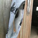 Opaska damska szara w muchy - etno boho, sport i joga