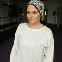 damska miła szeroka dzianina joga sport - box R1 - miękka dzianinowa opaska, szyta