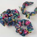 Opaska turkusowa zieleń w kolorowe pawie Boho