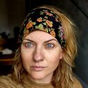 Opaska materiałowa boho - rozmiar uniwersalny, ręcznie wykonana