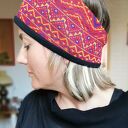 Szeroka opaska boho folk - joga, etno i orient (rękodzieło dla kobiet)