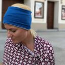 Opaska dziecięca z dzianiny - mała, etno i boho (54-55 cm)