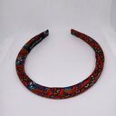 Wąska jedwabna opaska puffy