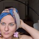 turban w uniwersalnym rozmiarze niezwykle ciekawy szyty z różnego rodzaju materiałów
