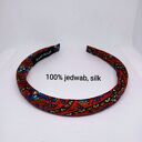 Wąska jedwabna opaska puffy