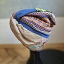 turban w uniwersalnym rozmiarze niezwykle ciekawy szyty z różnego rodzaju materiałów doskonały na c