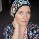 Czarna podwójna opaska damska szeroka w stylu folk - boho