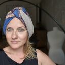 turban w uniwersalnym rozmiarze niezwykle ciekawy szyty z różnego rodzaju materiałów doskonały na c