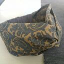 Opaska turbanowa w kolorach ziemi - rękodzieło Ruda Klara