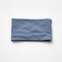 opaska wiosenna szeroka niebieska dzianinowa podwójna mocno trzyma się głowy rozmiar