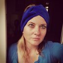 Niebieska opaska turbanowa - rozmiar uniwersalny Box 33