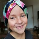 Opaska turbanowa boho w kwiaty na gumce - rozmiar 55-57 cm