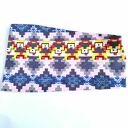 Kolorowa opaska damska uniwersalna na podszewce - boho folk, Ruda Klara