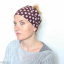 opaska w groszki dzianinowa szeroka - box P1 - narasta we mnie bunt gdy trace grunt