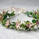 Dzikie azalie - ręcznie robiony wianek boho na ślub, komunię, sesję foto, prezent