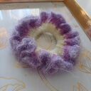 Gumka do włosów " scrunchie" na szydełku