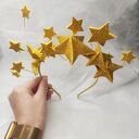 Błyszcząca opaska z gwiazdami, opaska bożonarodzeniowa