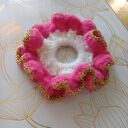 Gumka do włosów " scrunchie" na szydełku