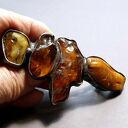 Niezwykła spinka do włosów handmade z surowych bursztynów PREZENT z klasą dla kochającej unikaty