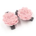 Spinki do włosów różyczki pink roses