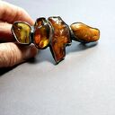 Niezwykła spinka do włosów handmade z surowych bursztynów PREZENT z klasą dla kochającej unikaty