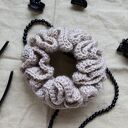 scrunchie frotka gumka do włosów szydełkowa