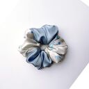 In blue XL - zestaw jedwabnych scrunchie - ozdoby do włosów z naturalnego jedwabiu