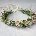 Dzikie azalie - ręcznie robiony wianek boho na ślub, komunię, sesję foto